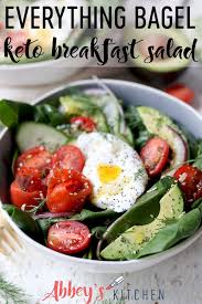 This link is to an external site that may or may not meet accessibility guidelines. Everything Bagel Keto Salad For Breakfast And Brunch Abbey S Kitchen