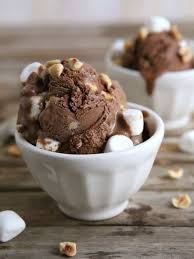 Dark Chocolate Rocky Road Ice Cream With Hazelnuts Recipe Cream Recipes Homemade Ice Cream Rocky Road Ice Cream