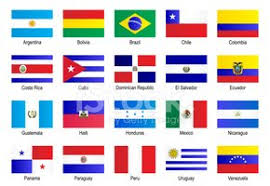 Bandeiras America Latina Ilustracao