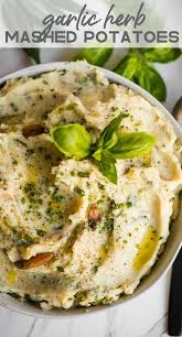 Garlic Herb Mashed Potatoes Made With Roasted Garlic Fresh Herbs And Gold Pot Garlic Herb Mashed Potatoes Herb Mashed Potatoes Recipe Side Dish Recipes Easy