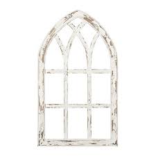 Antiqued White Window Pane Arch Plaque Kirklands White Windows Window Wall Decor Arched Wall Decor