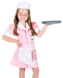 Girls Waitress Dress Up Costume For Pretend Play Waitress Dress Dress Up Costumes Up Costumes