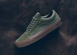 Vans Old Skool Olive Gum Suede Canvas Vans Shoes Outfit Mens Vans Shoes Vans Shoes