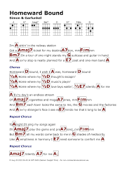 Homeward Bound Simon Garfunkel Ukulele Chords Songs Ukulele Music Ukulele Songs