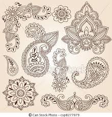 Vector Henna Mehndi Doodle Design Elements Stock Illustration Royalty Free Illustrations Stock Clip Art I Henna Doodle Henna Designs Henna Tattoo Designs