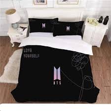 Bts Design Bed Cover 2 Pillowcasesv 13 Types Army Room Decor Duvet Bedding Sets Bedding Set