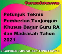 We did not find results for: Petunjuk Teknis Pemberian Tunjangan Khusus Bagi Guru Ra Dan Madrasah Tahun 2021 Gurune Fatur