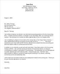 To get a job, an application letter is sent to the desired company stating the position you wish to apply together with. Free 9 Sample Accounting Cover Letter Templates In Pdf Ms Word