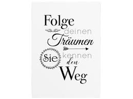 Wandtafel Holzschild Folge Deinen Traumen Sie Kennen Den Weg Geschenk