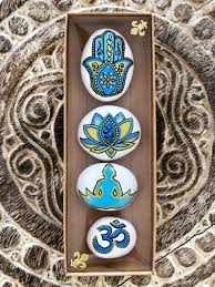 Yoga Art Set Hamsa Hand Om Lotus Flower Buddha Spiritual Etsy In 2020 Yoga Art Lotus Flower Drawing Buddha Drawing