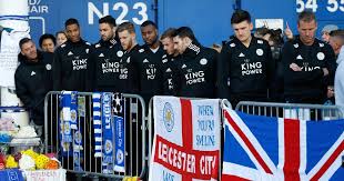 Leicester city fc owner's helicopter in the car park. Leicester Cancel Flight To Cardiff After Owner S Death Will Travel By Road Instead Reports