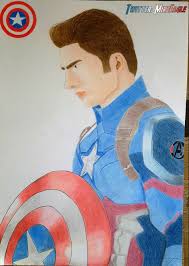 The hero known as captain america was born when young steve rogers, a veritable weakling who wished to serve in the military, was injected with a secret serum, giving him super human abilities. I Can Do This All Day Captain America S Fanart First Attempt At Pencil Drawing Since Years Avengers