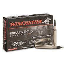 winchester supreme ballistic silvertip 30 06 springfield bst 168 grain 20 rounds