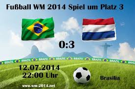Frei von vielen taktischen zwängen und mit der maxime sich positiv von der großen bühne zu verabschieden entwickelten sich oftmals rasante spiele mit vielen toren. Fussball Ergebnisse Tabelle Wm 2014 Vom 12 07 Spiel Um Platz 3
