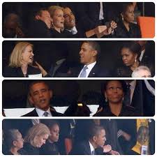 Significant Moments From Nelson Mandela S Memorial Service Michelle And Barack Obama Michelle Obama Obama