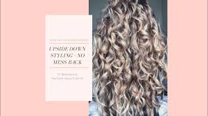 Woman standing in waves on beach. Upside Down Styling How To Avoid The Messy Spot In The Back Naturally Curly Wavy Youtube