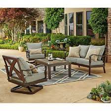 Brittany 4 Piece Conversation Set Sam S Club Patio Furniture Conversation Sets Patio Patio Set