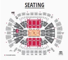 Factual Toyota Center Seating Chart Rockets Game Toyota