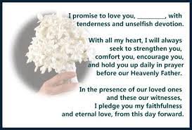 Unique Christian Wedding Vows Christian Wedding Marriage Vows