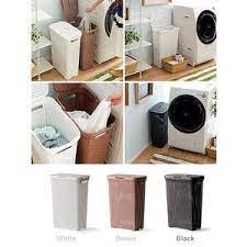 ランドリーバスケット ランドリーボックス おしゃれ スリム 洗濯かご 蓋付き ふた付き 人気 省スペース 洗濯カゴ 洗濯物入れ 白 ホワイト ブラック ブラウン azm lfs 693 エア リゾームインテリア 通販 yahoo ショッピング ランドリーバスケット 洗濯物入れ