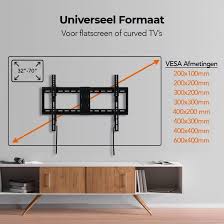 bol com lifegoods tv muurbeugel kantelbaar 32 tot 70 wand beugel universeel zwart