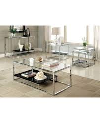 Furniture Of America Nadia Glass Top Console Table Reviews Furniture Macy S In 2020 Top Sofas Coffee Table Tempered Glass Table Top