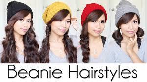 In the video below we demonstrate how to wear a beanie with long hair using a few of our favorite beanie styles. Cute Easy Hairstyles For Beanies Hats Youtube