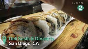 Full video can be view on cooking channel, show food paradise season 14. Deli Sushi Dessert Deli Sushi Desserts Miramar San Diego Ca I Traveled 2 Hours Down To San Diego Today To Try Out This Popular Monster Sushi Roll Challenge Satteechann
