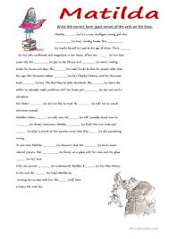 Matilda Past Tense Worksheet Free Esl Printable Worksheets Made By Teachers Past Tense Past Tense Worksheet English Past Tense