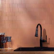 Homeowners often select backsplash tiles for the style it's there to protect your wall from splashes and splatters. Buy Peel And Stick Tile Self Adhesive Copper Metal Accent Wall Kitchen Backsplash Online In Turkey 293392612822