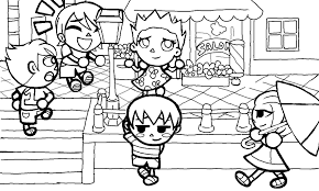 Colors Live Animal Crossing Coloring Page Salon Disaster By Skylark