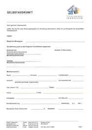 Es gibt keinen gesetzlichen anspruch des vermieters eine mieterselbstauskunft zu bekommen! Mieter Selbstauskunft Fur Sie Kostenlos Zum Download Stefan Hagemann Immobilien E K