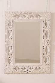 Specchio Specchiera In Legno Colore Bianco Cornice Lavorata Cm 90x120 Cornici Specchi Colori Bianco