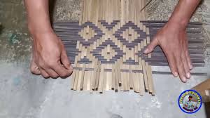 Motif gedegan artinya anyaman bambu. How To Make Bamboo Motifs Separated Box Batik Motives Youtube