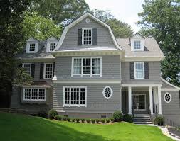 Gray Shingle Home Paint Color Dorian Gray Sw7017 Sherwin Williams Trim Paint Color House Paint Exterior Exterior Paint Colors For House Exterior Gray Paint