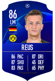 The bundesliga player marco reus won the potm again with 3 goals and 1 assist in 2018 december matches, this the third time for him get the bundesliga player of the month award, now the new fifa 19 bundesliga potm marco reus sbc for december is available until january 31, 2019. Marco Reus Fifa 19 Rating Card Price