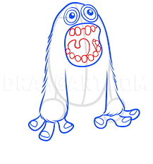 Printable coloring pages the cookie monster many interesting. How To Draw Mammott From My Singing Monsters Coloring Page Trace Drawing
