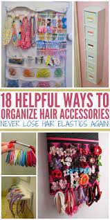 How To Organize Hair Accessories Never Lose Hair Elastics Again Hair Accessories Storage Organizing Hair Accessories Hair Bow Organizer
