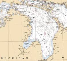 great lakes map nautical map nautical chart map art