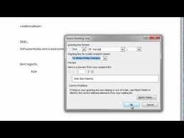 How To Create A Mail Merge In Microsoft Word 2010 Tutorial Microsoft Word 2010 Mail Merge Words