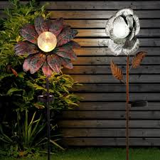 Sparen sie 4% beim kauf von 5. Etc Shop Dekolicht 2er Set Led Solar Steck Leuchten Blumen Design Garten Erdspiess Terrassen Deko Lampen Rost Grun Silber Online Kaufen Otto