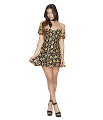For Love Lemons For Love And Lemons Amelia Strapless Mini Dress Sunflower Women S Dress Modesens Mini Dress Womens Dresses Dresses