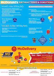 Mcdonald S Brunei Pg 4 Leaflet A4 Birthday Facebook