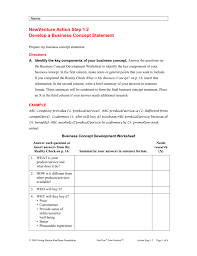 It makes proving a point or arriving at a conclusion easier because you simply have to organize your ideas without the extensive explanation and other complexities that a proposal would necessitate. Business Concept Development Worksheet