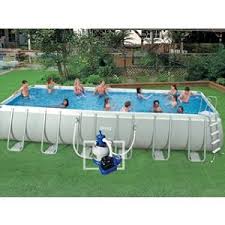 Intex 54978fr Piscine Hors Sol Tubulaire Rectangulaire Ultrasilver 732 X 366 X 132 Cm Comparer Avec Touslesprix Com