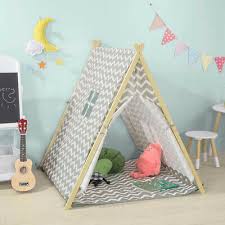 Arrivano le teepee, le tende indiane. Sobuy Spielzelt Zelt Fur Kinder Mit 2 Turen Und Einem Fenster Spielhaus Oss02 Hg Ebay