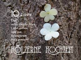 Nicht selten ist man mehrmals im jahr zu einer hochzeitsfeier eingeladen. Gluckwunsche Holzerne Hochzeit Einladungskarten 10 Jahre Hochzeit