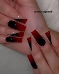 Since acrylic nails are a combination of liquid monomer and powder polymer when applied to your nails and exposed to the air, they form a hard layer, so you're guaranteed to have cute and strong nails. Edgar Pachek Nails Art On Instagram Pachekedgoficial Location Orlando Black Acrylic Nail Designs Bright Red Nails Black Acrylic Nails