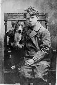 Black And White Little Falls Mn 1912 A Rare Picture Of 10 Year Old Charles Lindbergh With His Pet Dog Little Falls Minnesota Med Bilder Svartvitt