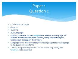 Imagine how you analyse in english literature and notice all the techniques the author uses. Aqa Gcse English Language Ppt Download
